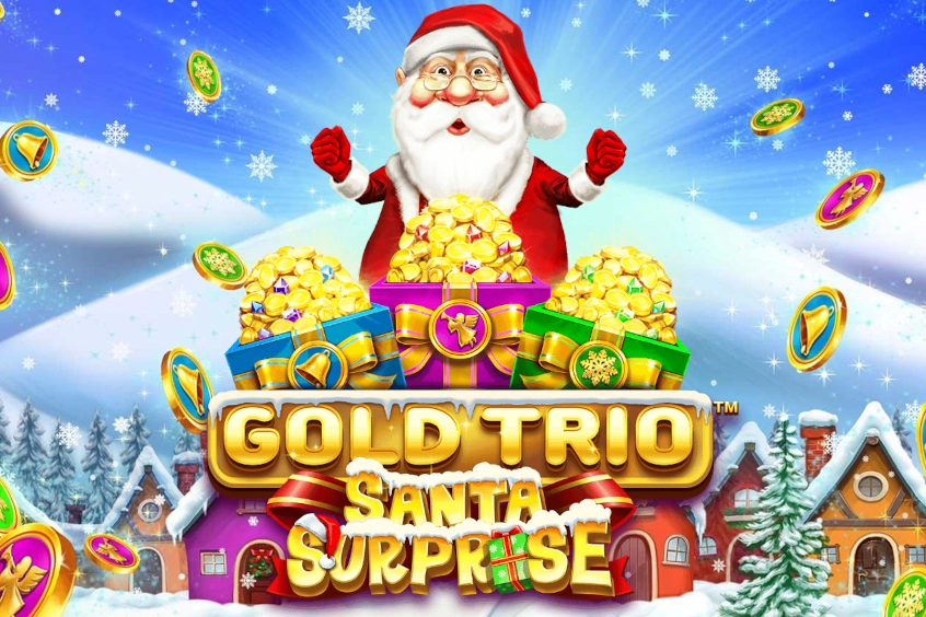 Gold Trio Santa Surprise